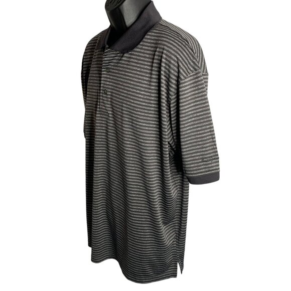 Ben Hogan Athletic Golf Polo Shirt XL Grey Short Sleeve Buttons Collar Stretch - Picture 3 of 6